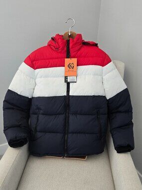 GK Men's M Puffer Jacket Coat